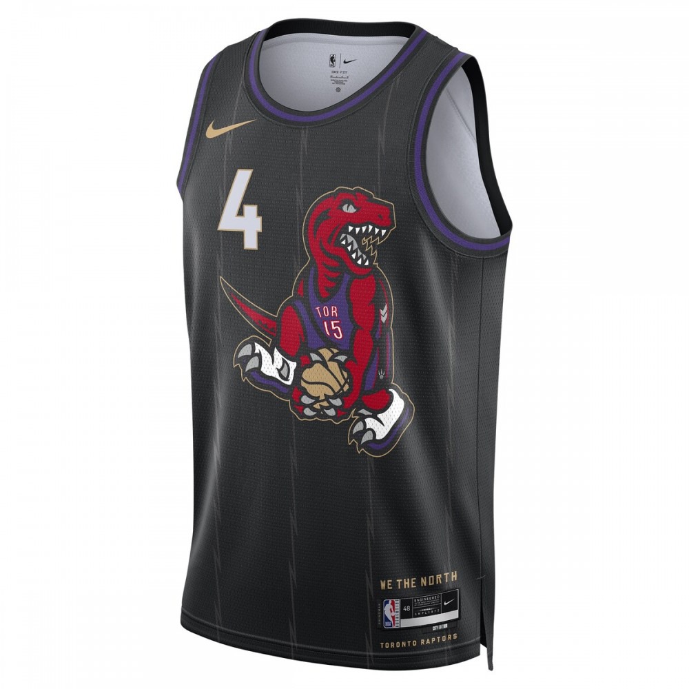 Scottie Barnes Toronto Raptors Unisex 2024/25 Swingman Player Jersey - City Edition - Black-Pro Kit Vault | Brand New 26/27 Sports Jerseys